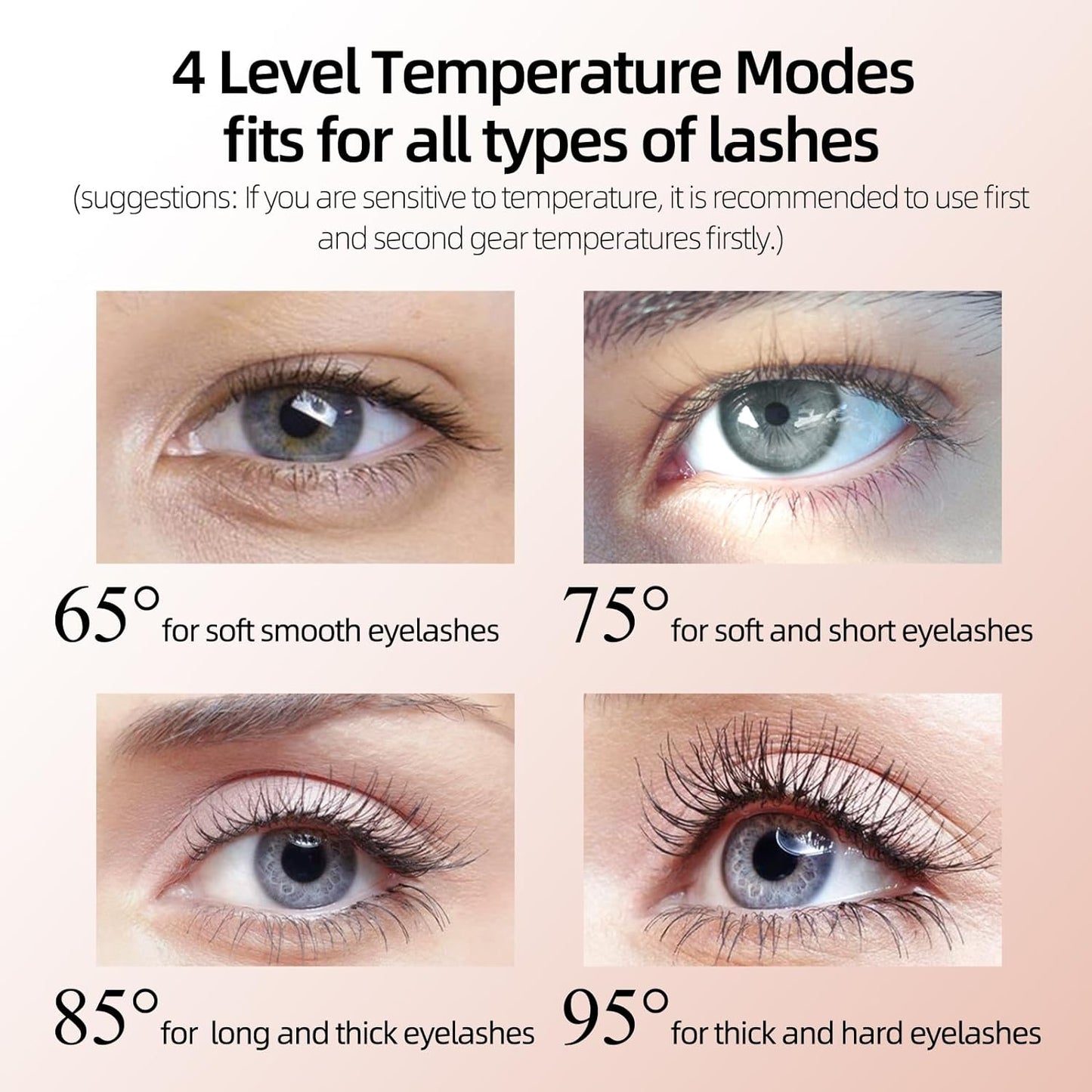 Heated Eyelash Curler, Heated Lash Curler, Eyelash Curler Heated, Electric Eyelash Curler Heated with Silicone Pad Safe for Natural Long-Lasting Eyelashes (Black, X8-132MM)