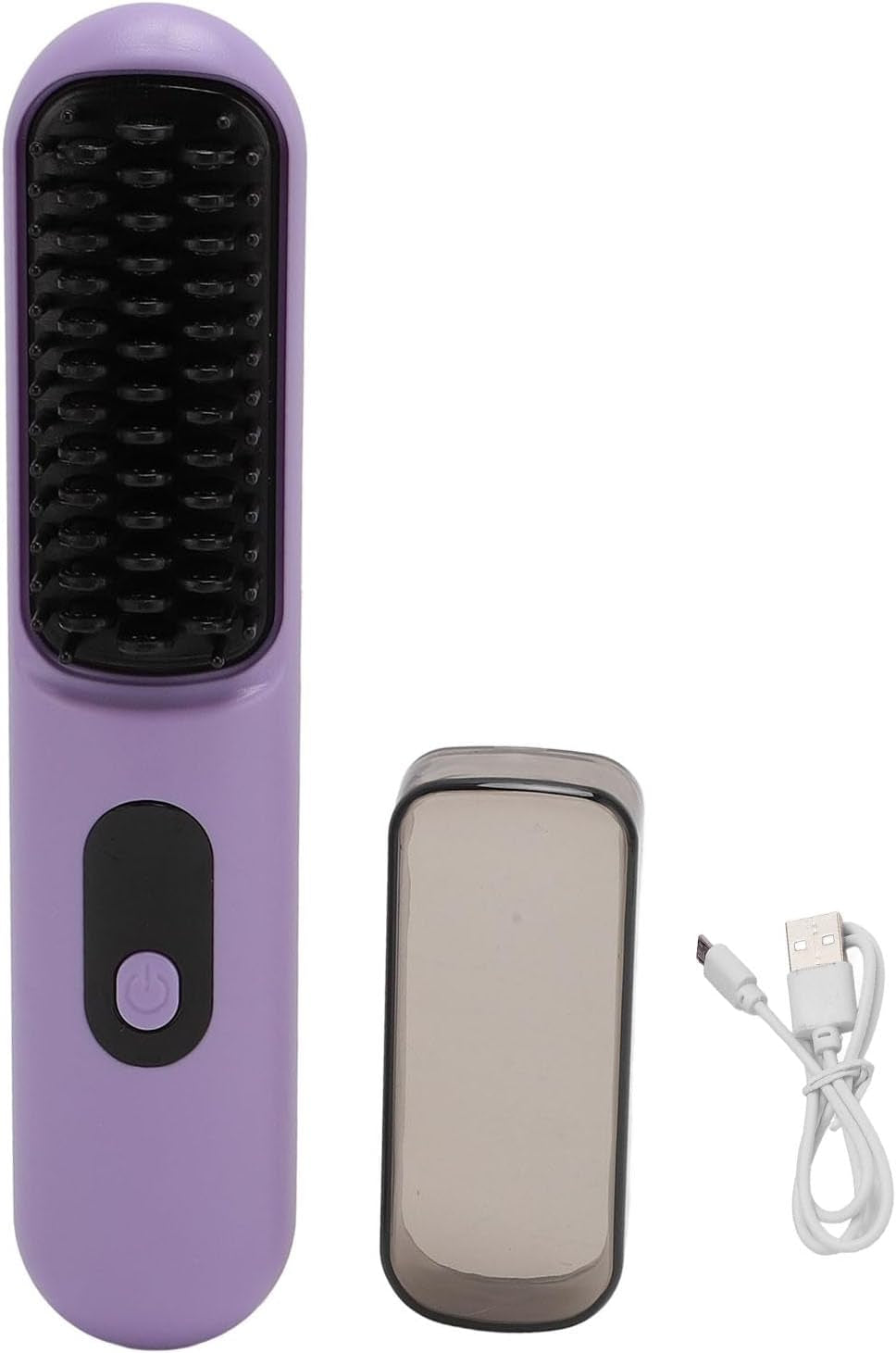 Get Your Hair Game On with the Portable Cordless Hair Straightener Brush - The Purple Magic Wand for Sleek Styles and Smooth Moves!